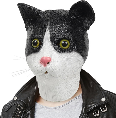 Cat face latex full - face, head